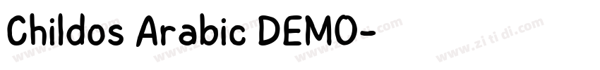 Childos Arabic DEMO字体转换 Childos Arabic DEMO字体转换